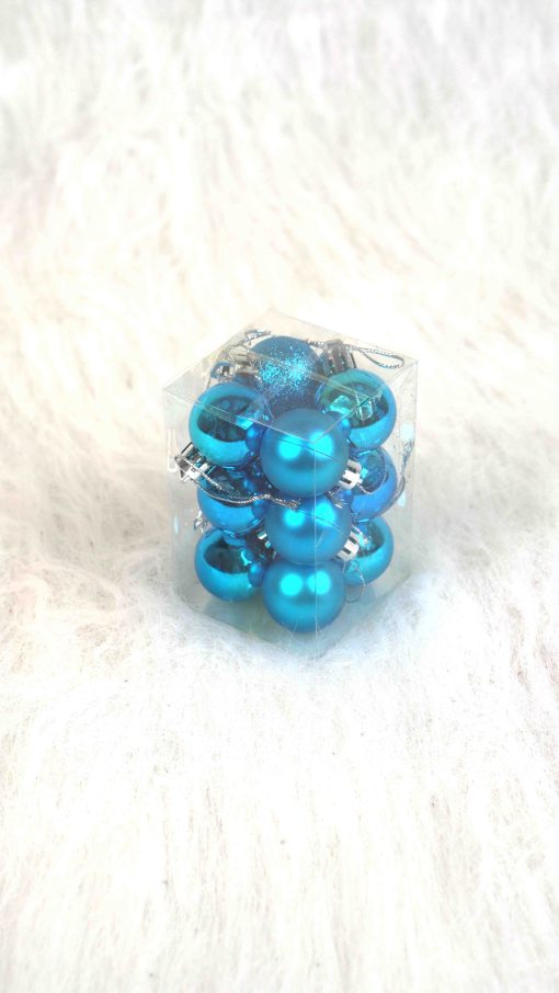 blue small baubles