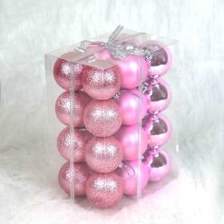 assorted pink luxury baubles