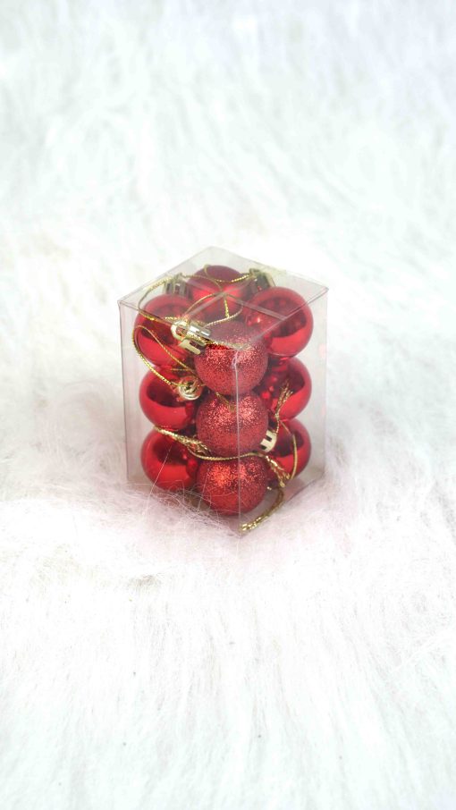 red small baubles