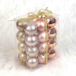 assorted rose gold luxury baubles