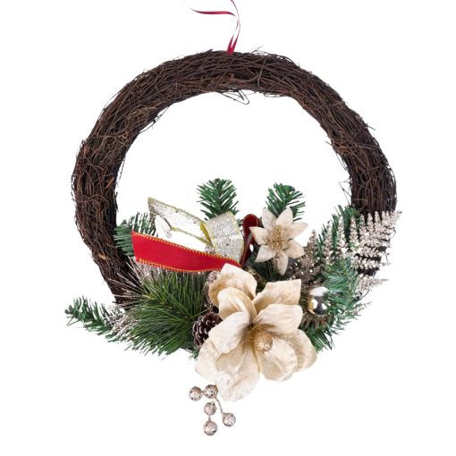 Rattan Champagne Wreath