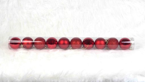 6cm red baubles